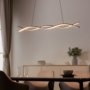 Lampadario nero per cucina moderna led 36w 3000k