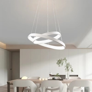 Affralux diodi lampadario per soggiorno moderno led 82w 3200k bianco