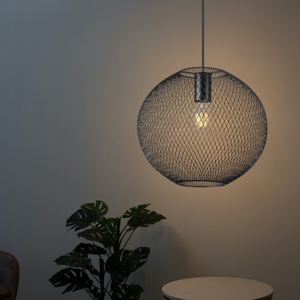 Ideal lux net sp1 d29 lampadario design moderno nero