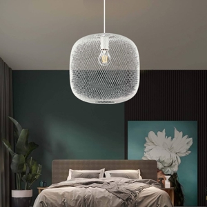 Ideal lux net sp1 d34 lampadario design bianco particolare per soggiorno moderno