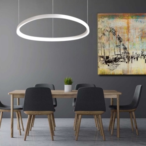 Ideal lux gemini d061 dali push bianco lampadario moderno led 48w 3000k