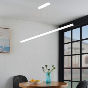 Lampadario moderno led 42w 3000k linea light halfpipe bianco