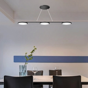 Linea light vivaldi lampadario moderno led 3000k nero