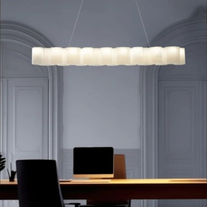 Honey stilnovo lampadario moderno led per soggiorno bianco 35w 2700k