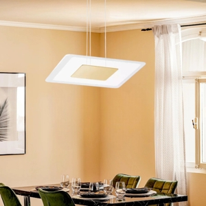 Lampadario moderno led 38w 3000k oro linea light aruba