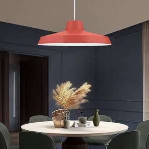 Lampadario moderno rosso linea light miguel led 3000k