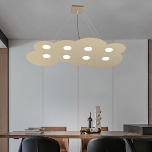 Lampadario moderno per soggiorno sabbia cloud top light