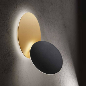 Drum perenz applique moderna nero oro orientabile led 3000k