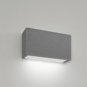 Applique box w1 mono emissione led 6w 2700k finitura cemento linea light