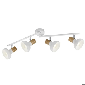 Lampada da soffitto bianca con faretti led orientabili