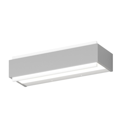 Top light bios dm applique led moderna rettangolare grigia