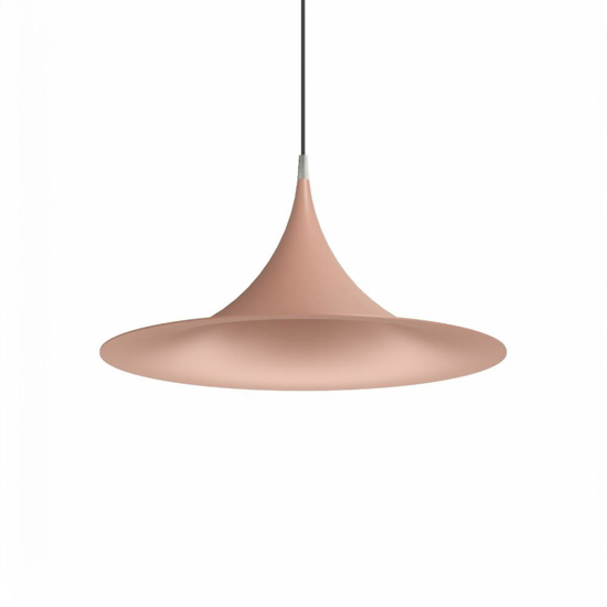 Lampadario moderno morgana linea light e27 rosa pesca