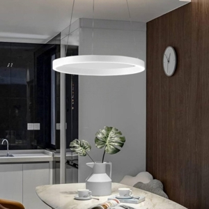 Gea luce criseide s-p bianco led 60w 3000k lampadario moderno