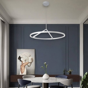 Lampadario moderno bianco led 51w 3000k 4000k vivida meridiana