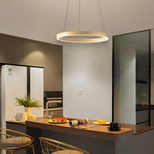 Gea luce criseide s-g oro lampadario led 80w 3000k moderno