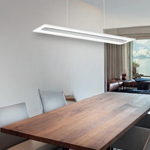 Linea light antille lampadario bianco moderno led 45w 3000k