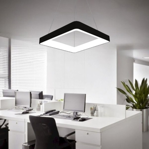 Lampadario moderno vivida inner-s 60 nero 50w 3000k 4000k