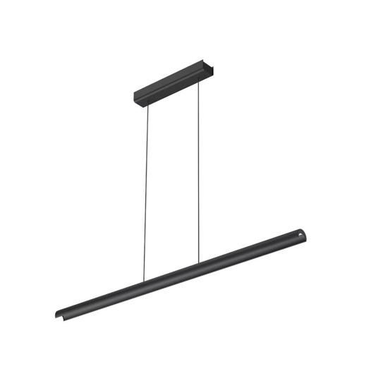 Lampadario moderno nero linea light halfpipe 2 led 28w 3000k