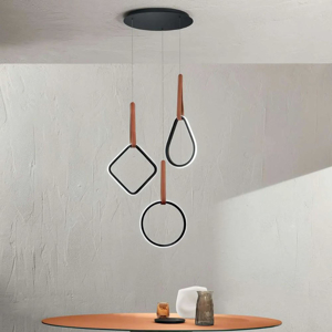 So regoli mix ondaluce lampadario led design moderno