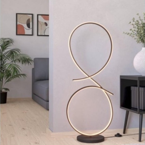 Piantana lampada da terra moderna design circolare led 3000k