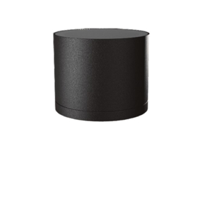 Faretto da esterno per soffitto cilindro nero gx53