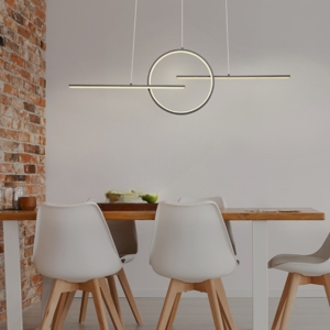 Lampadario led per soggiorno moderno antracite dimmerabile