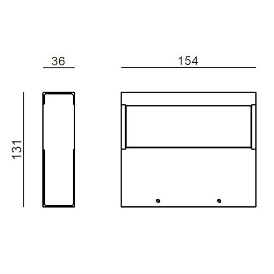 Linea light regolo applique nera led 3000k doppia emissione