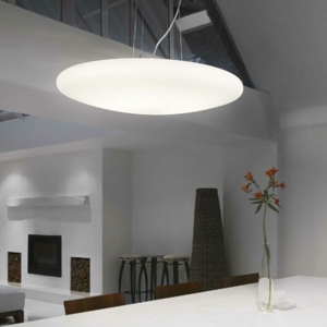 Smarties sp3 d50 ideal lux lampadario da cucina moderna vetro bianco