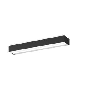 Applique nera da parete top light bios led 24w 3000k 4000k