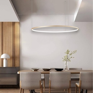 So soel 100 oro ondaluce lampadario moderno cerchio led