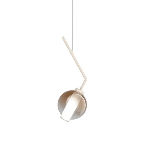 Applique da comodino luce pendente vetro bronzo v line top light