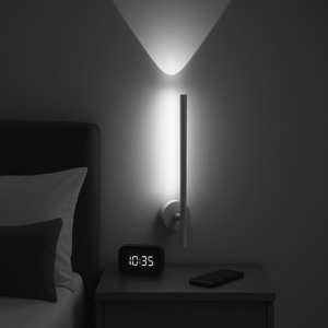 Applique led bianco per camera da letto moderna