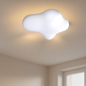Plafoniera bianca design nuvola moderna
