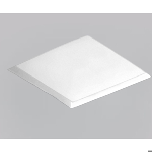 Faretto di gesso quadrato con vetro da incasso