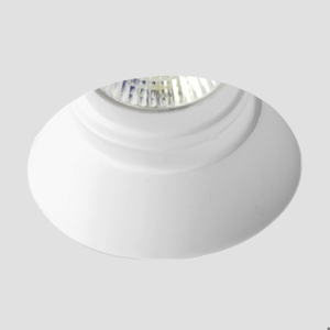 Faretto in gesso rotondo da incasso per controsoffitto
