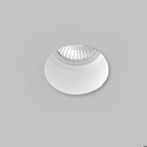Faretto di gesso rotondo da incasso a soffitto
