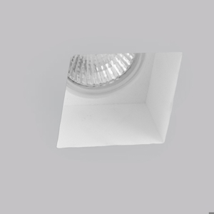 Faretto di gesso quadrato da incasso per cartongesso