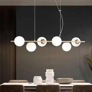 Ondaluce so monile lampadario oro 6 luci moderno