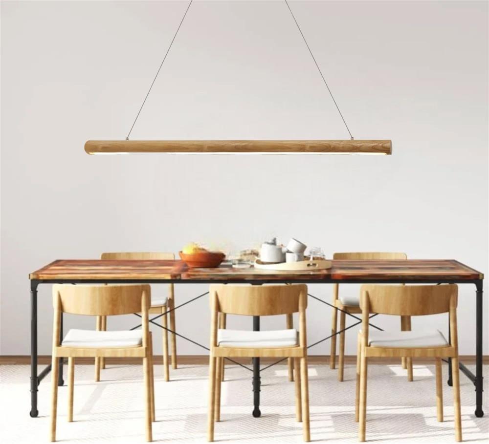 lampadario moderno in legno